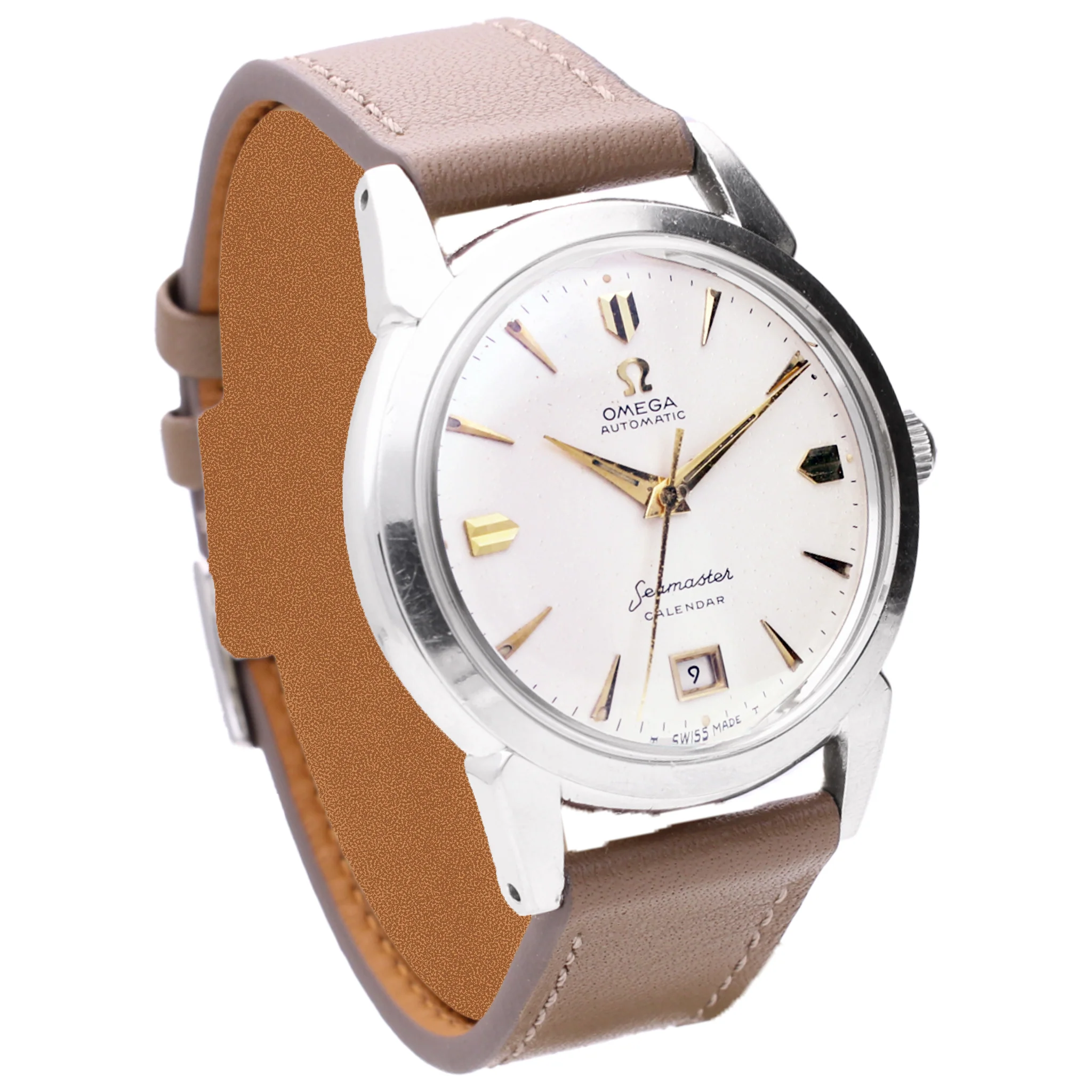 Stainless steel OMEGA Seamaster CALENDAR automatic wristwatch. Made 1953 - Image 3