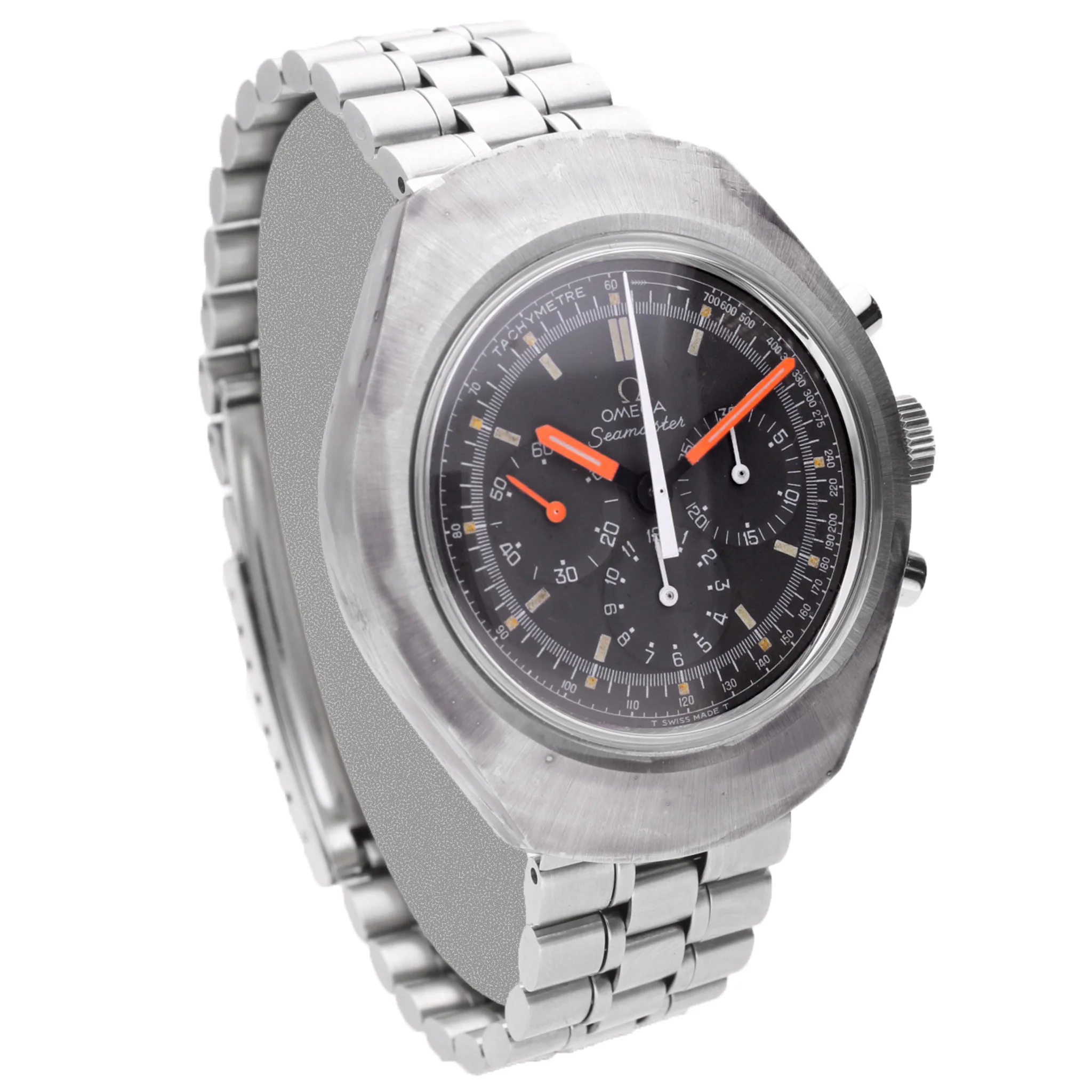 Stainless steel OMEGA Seamaster 'Flat jedi' chronograph wristwatch. Made 1971 - Image 3