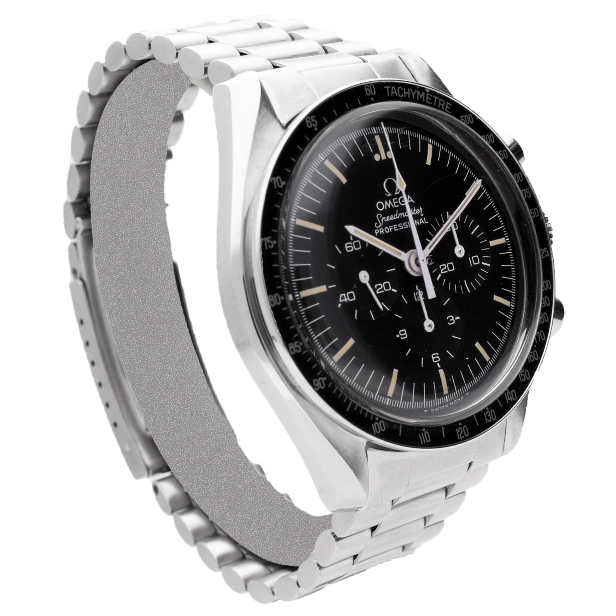 Stainless steel OMEGA ref. 145.022 Speedmaster professional chronograph wristwatch. Made 1977 - Image 3