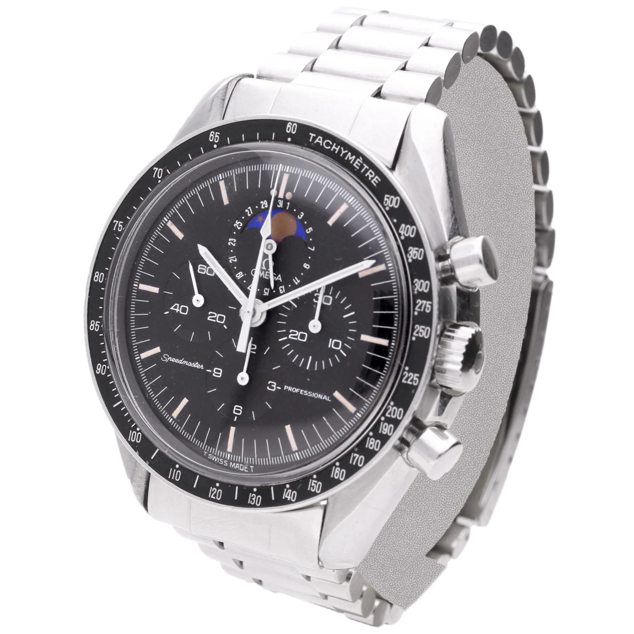 Stainless steel OMEGA Speedmaster Professional 'SpeedyMoon' chronograph. Made 1990 - Image 2