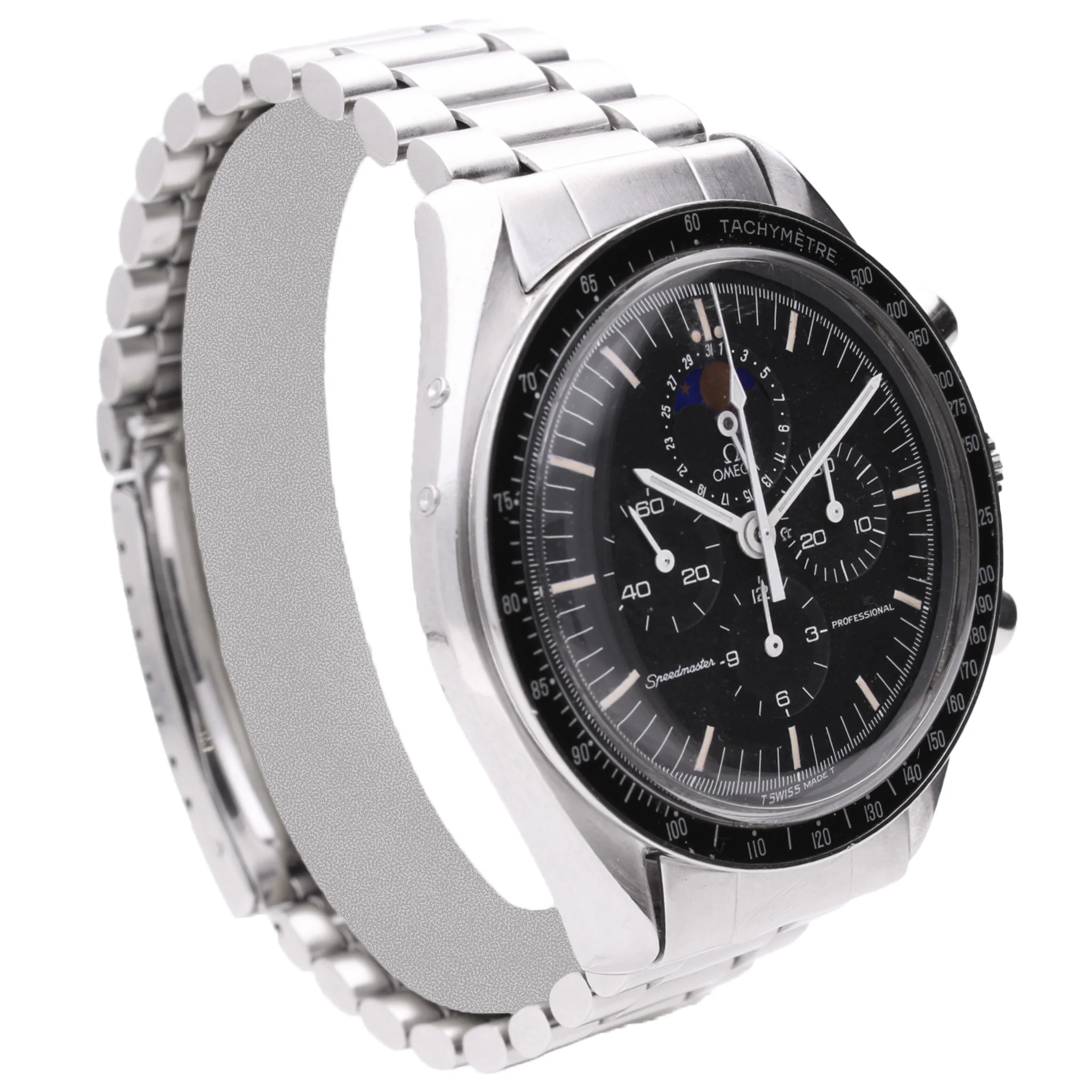 Stainless steel OMEGA Speedmaster Professional 'SpeedyMoon' chronograph. Made 1990 - Image 3