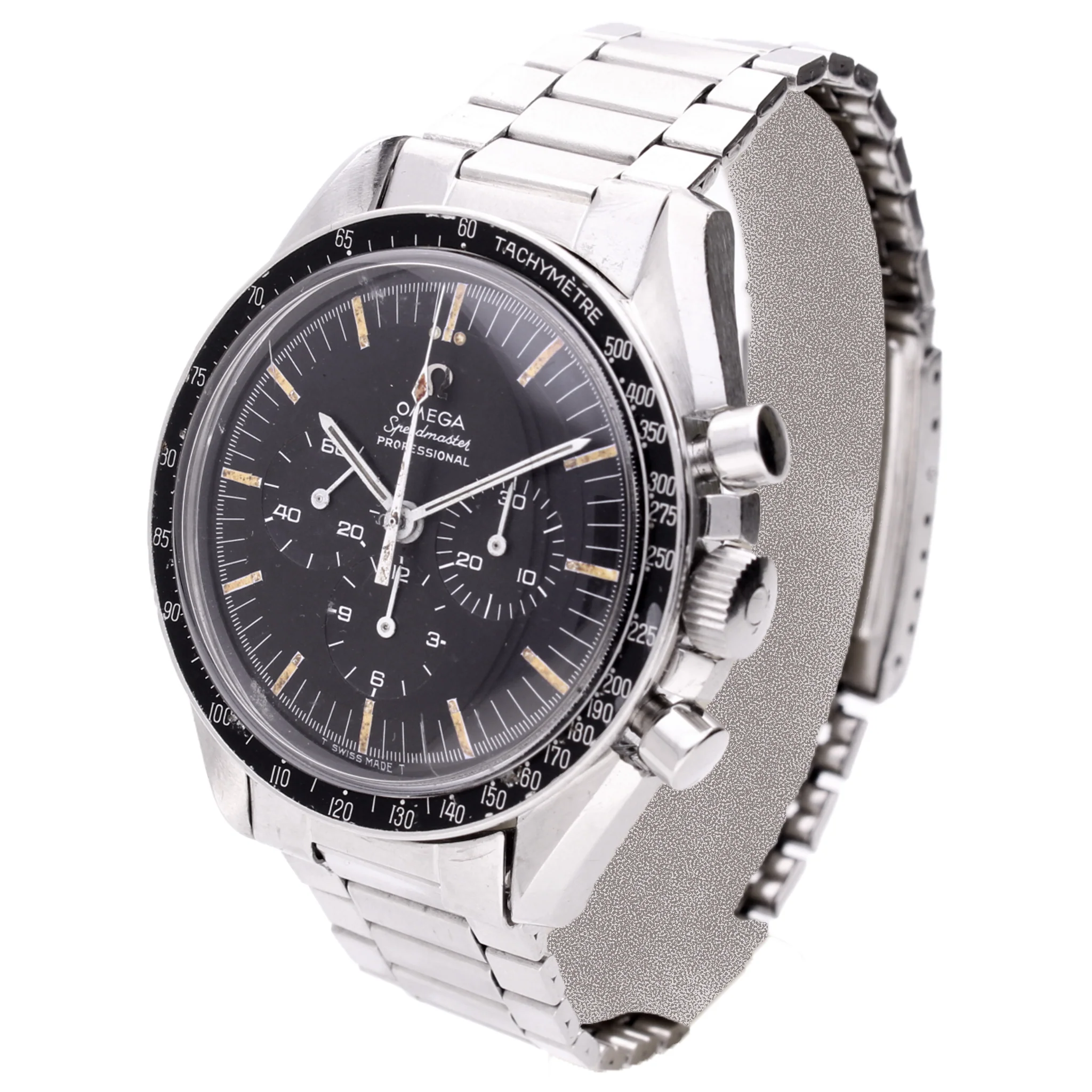 Stainless steel OMEGA ref. 145.012 Speedmaster Professional chronograph wristwatch issued to NAAFI. Made 1968 - Image 2