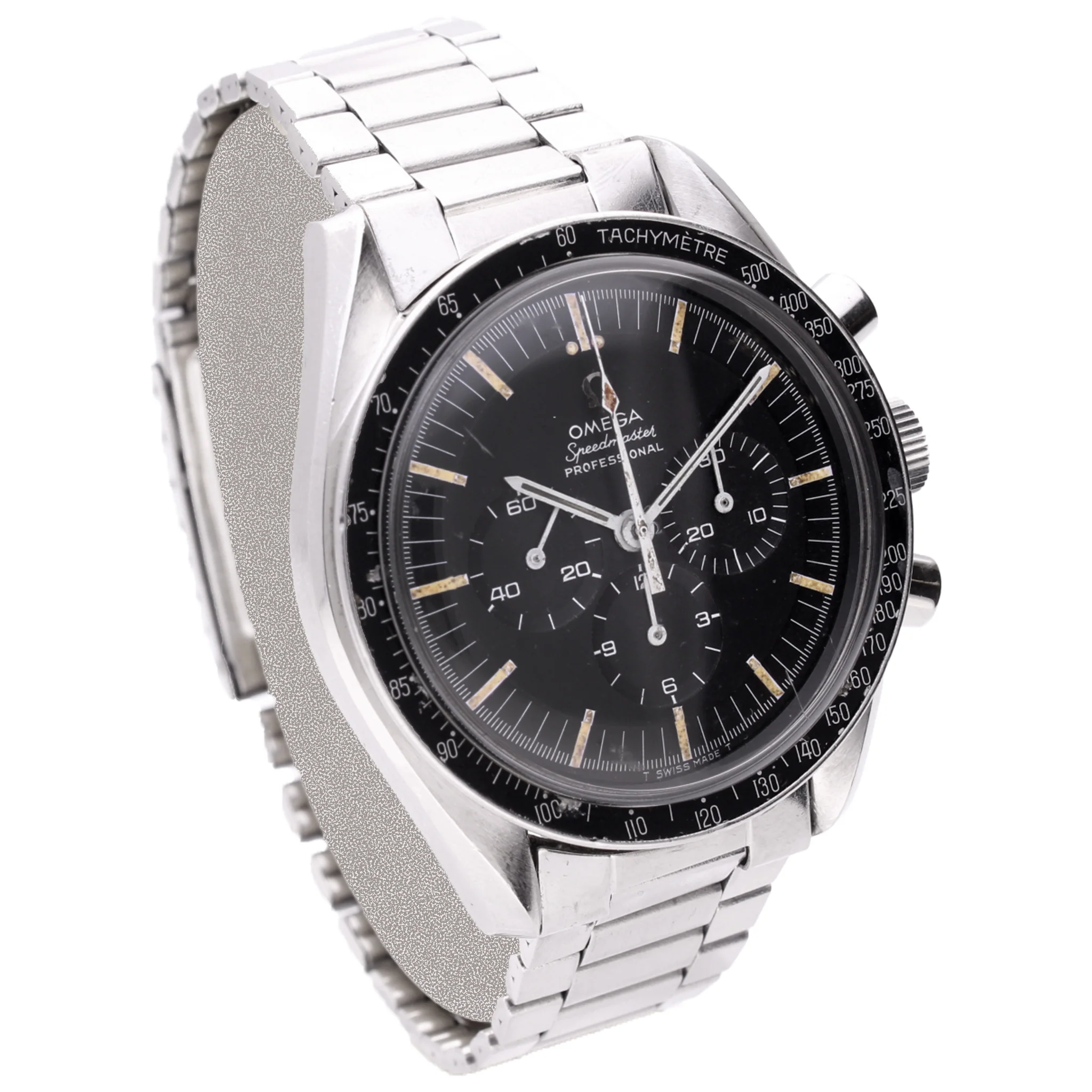 Stainless steel OMEGA ref. 145.012 Speedmaster Professional chronograph wristwatch issued to NAAFI. Made 1968 - Image 3
