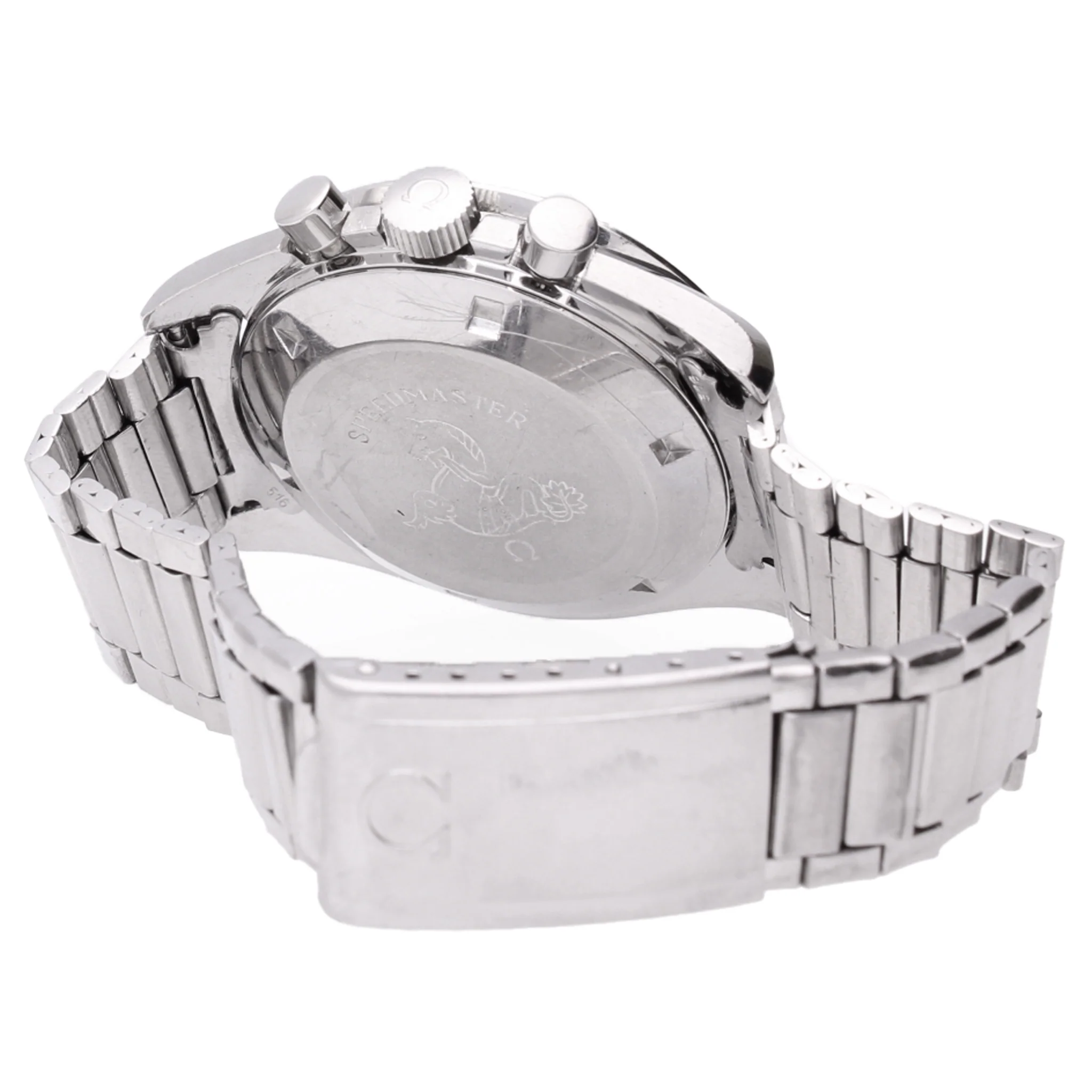 Stainless steel OMEGA ref. 145.012 Speedmaster Professional chronograph wristwatch issued to NAAFI. Made 1968 - Image 4