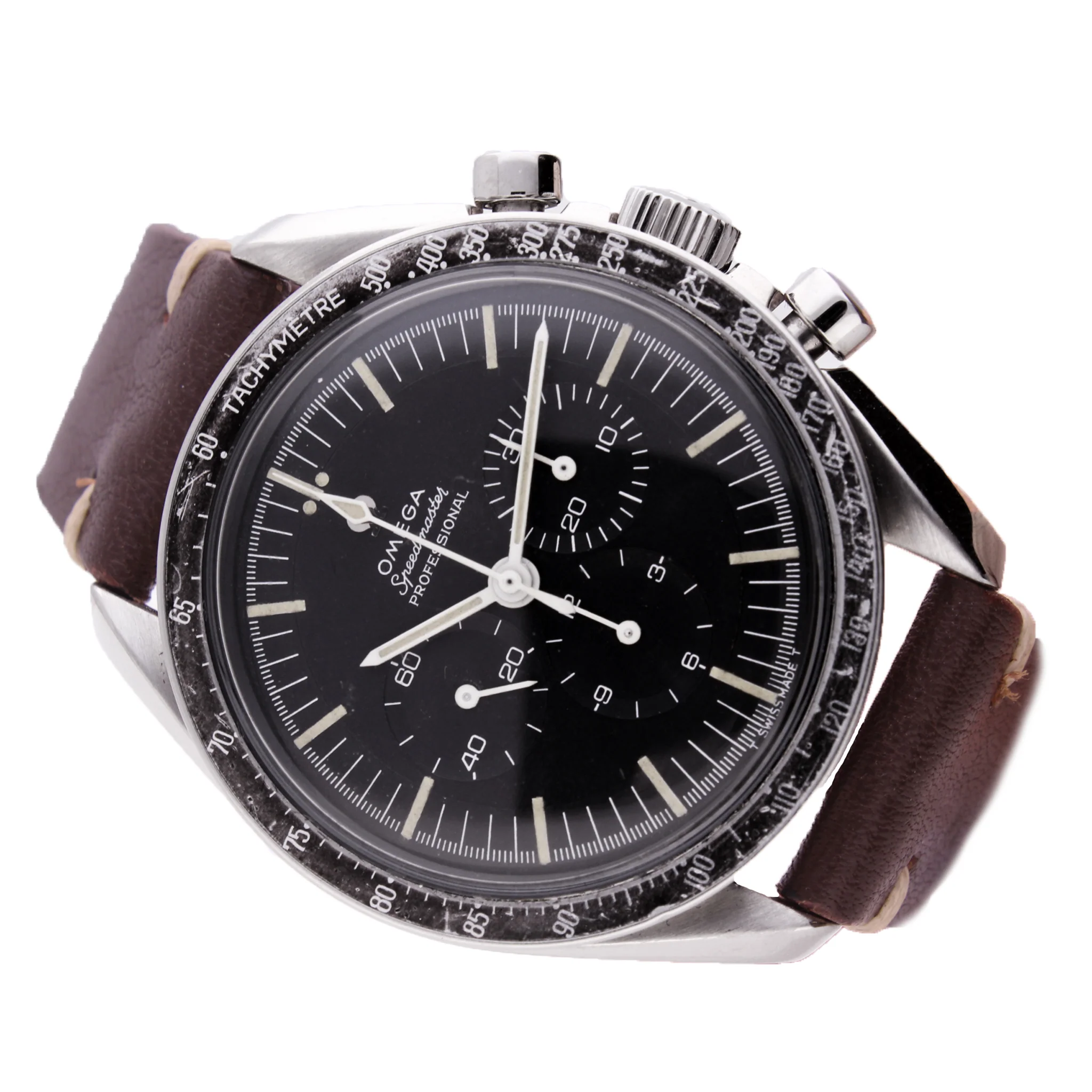 Stainless steel OMEGA ref. 105.012 Speedmaster Professional chronograph wristwatch. Made 1967 - Image 5