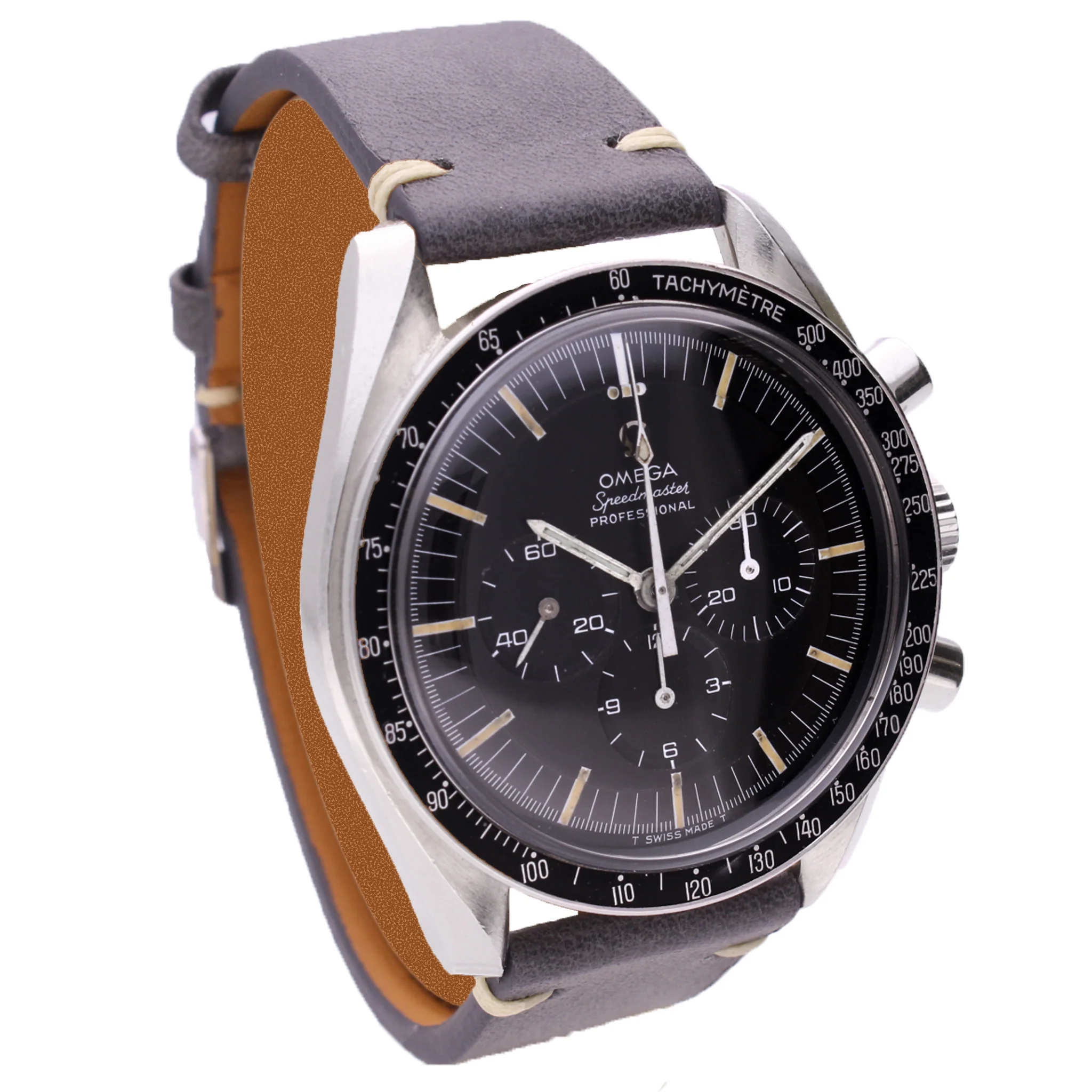 Stainless steel OMEGA ref. 145.022-68 Speedmaster 'transitional' Professional chronograph wristwatch. Made 1969 - Image 3