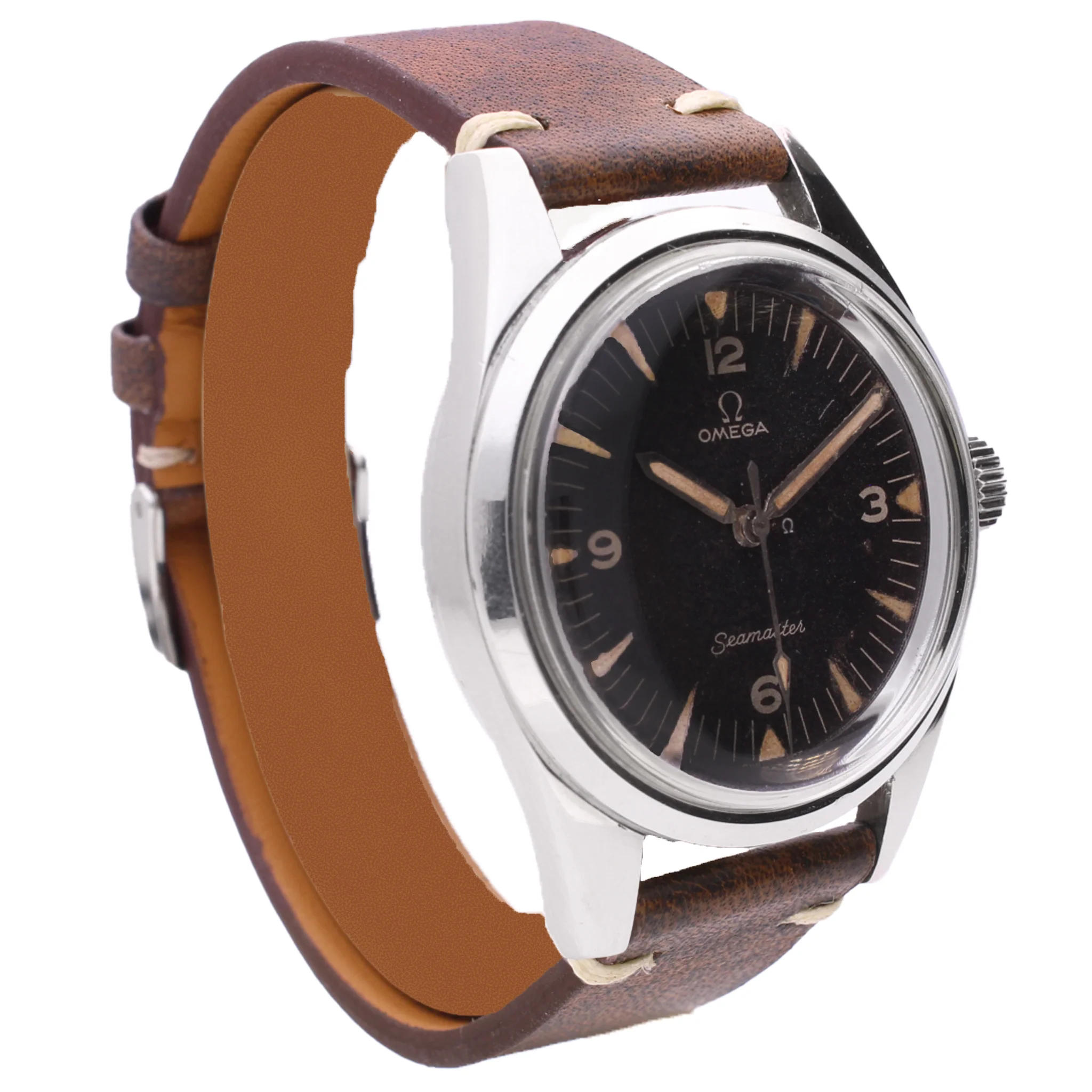 Stainless steel OMEGA ref. 135.004-63 Railmaster wristwatch made for Pakistan Air force. Made 1964 - Image 3