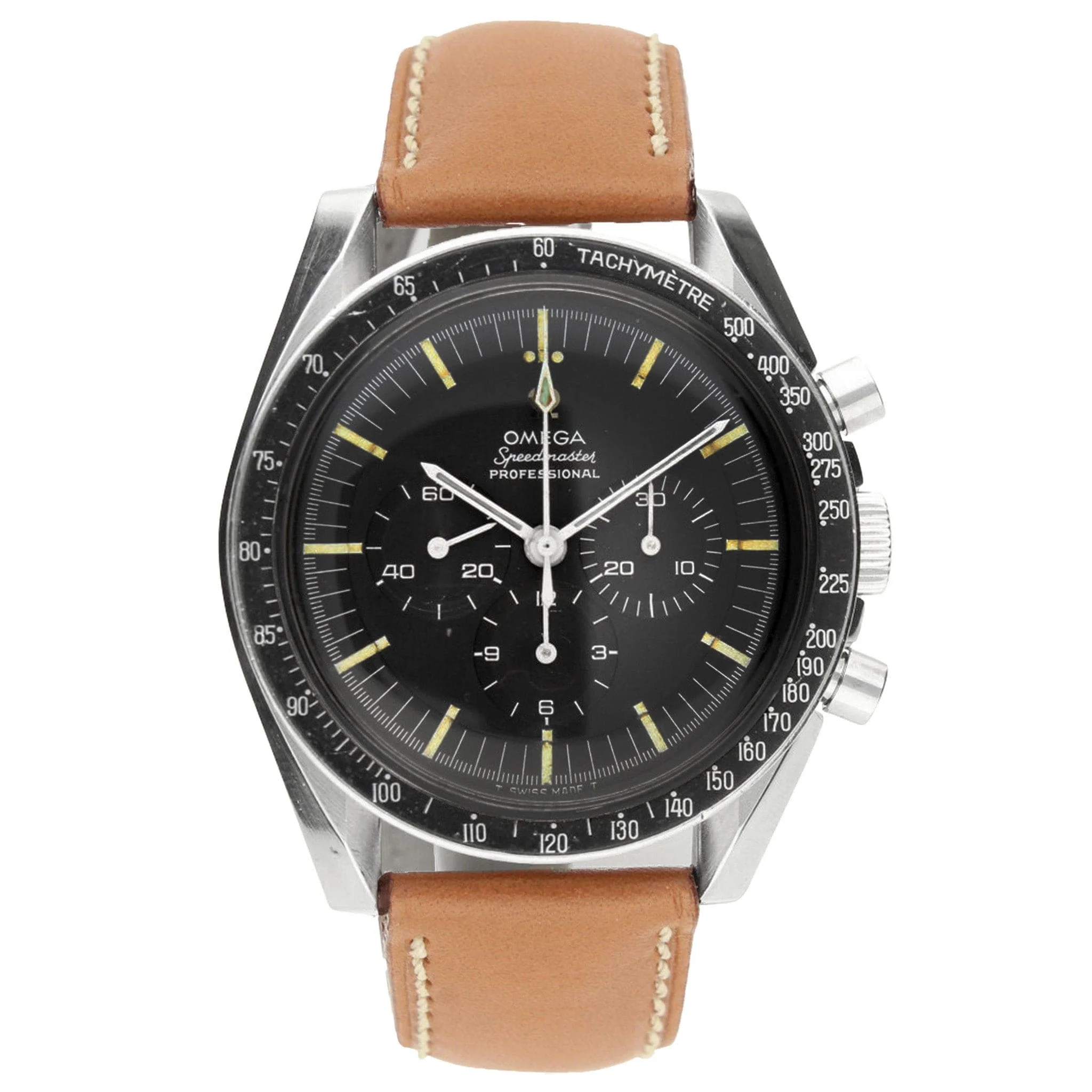 Stainless steel OMEGA ref. ST 105.012 Speedmaster wristwatch. Made 1967