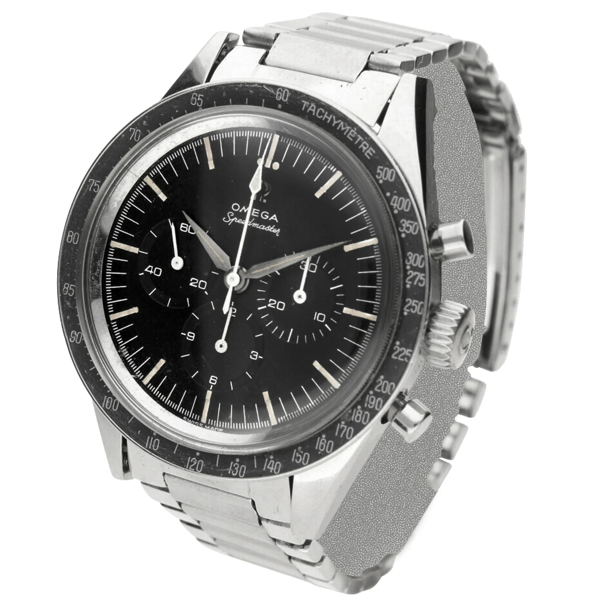 Stainless steel OMEGA ref. 105.002-62 Speedmaster wristwatch. Made 1963 - Image 2
