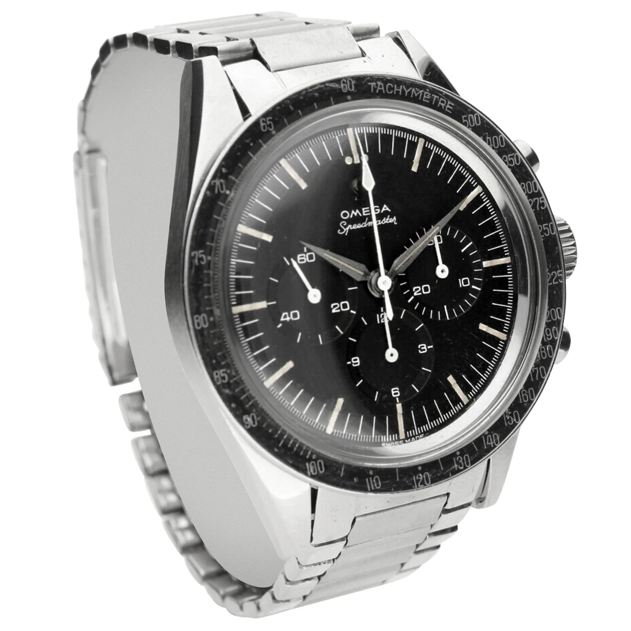 Stainless steel OMEGA ref. 105.002-62 Speedmaster wristwatch. Made 1963 - Image 3